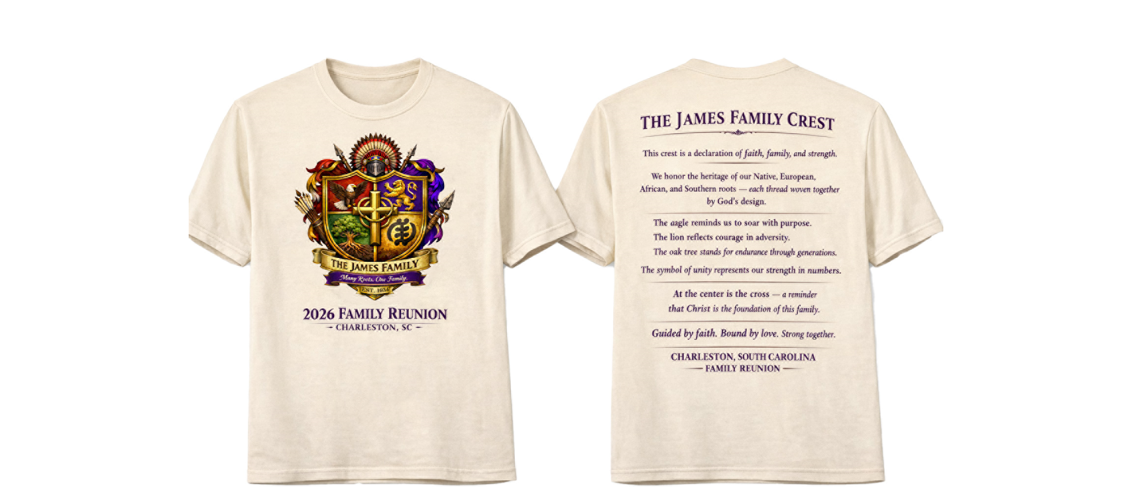 2026 Reunion T-Shirt (Beige or Purple)