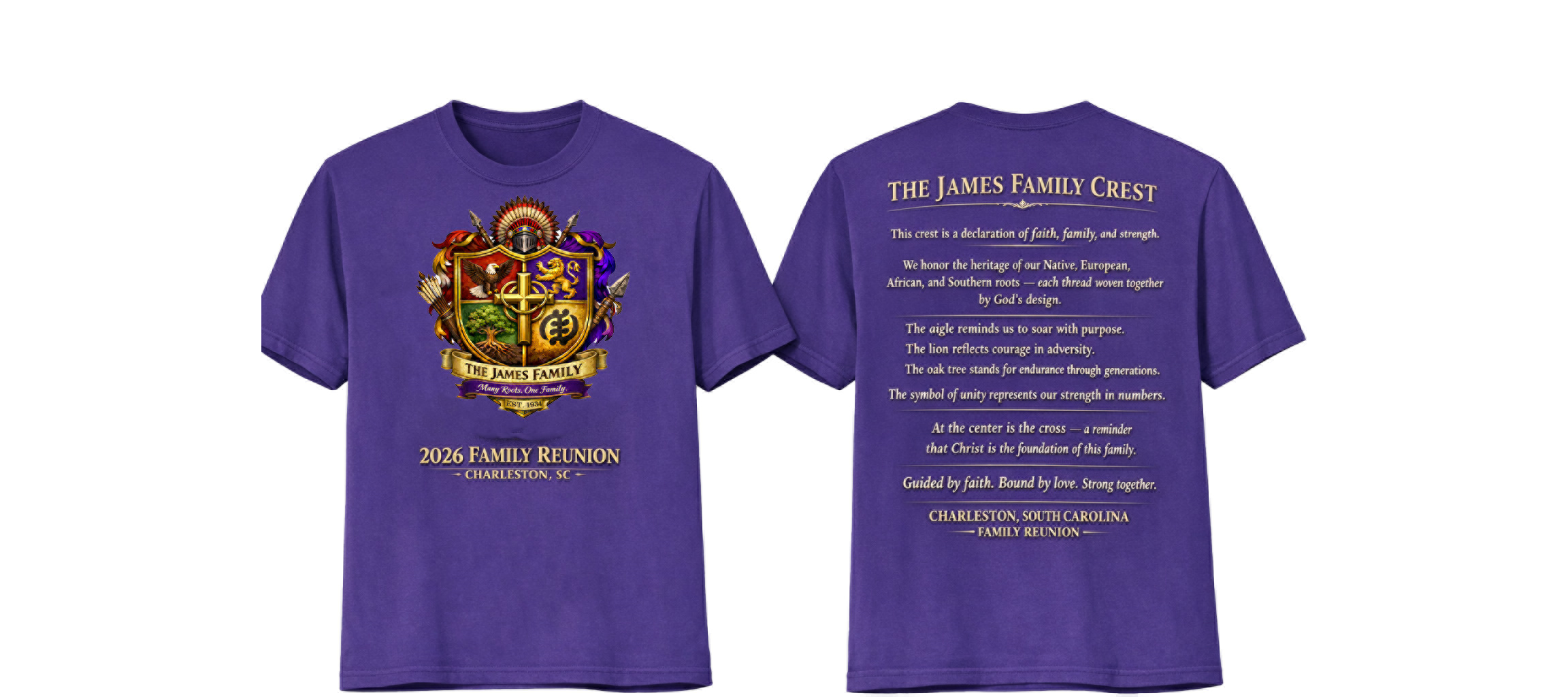 2026 Reunion T-Shirt (Purple or Beige)